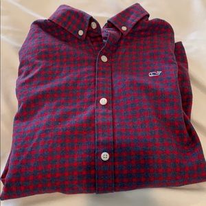 Vineyard Vines Boys flannel button down shirt